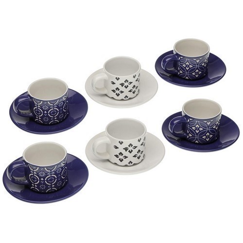 SET 6 TAZAS CAFE REGIN C/PLATOS